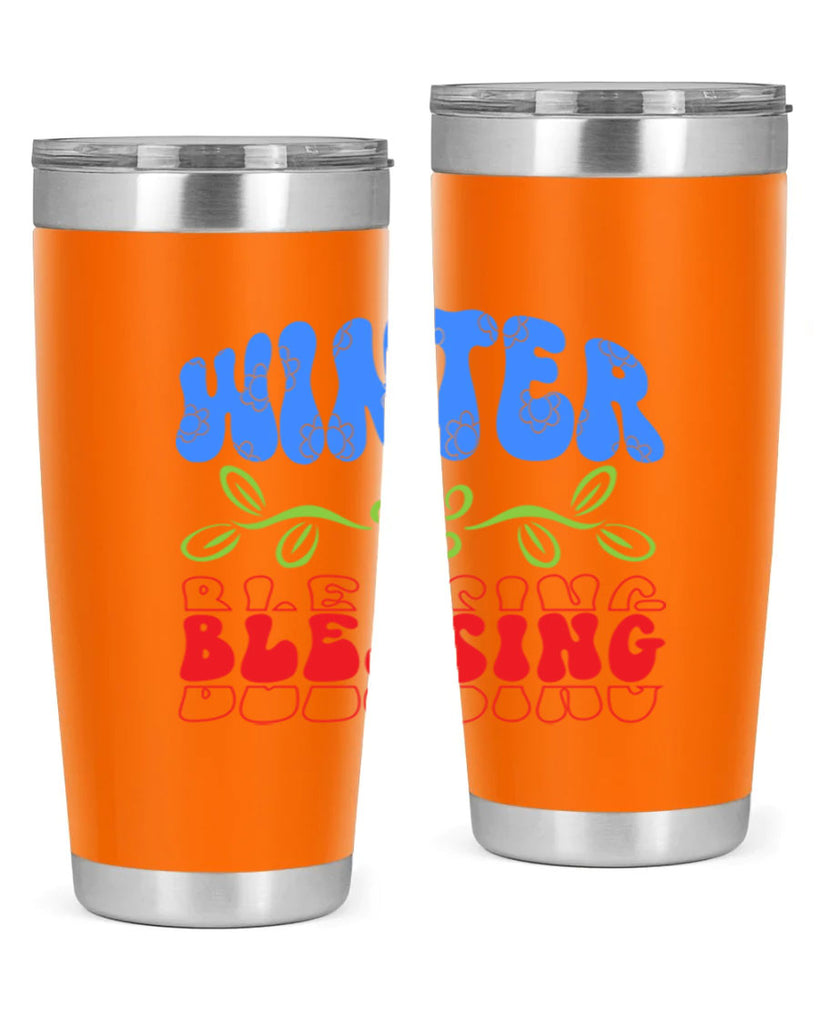 Winter blessing 487#- winter- Tumbler