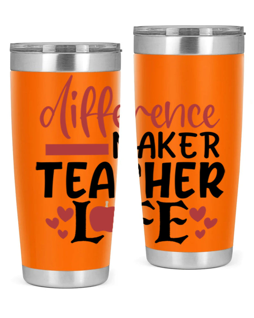 difference maker teacher life Style 184#- teacher- tumbler