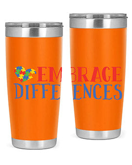embrace differences Style 13#- autism- Tumbler