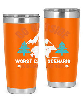 go outside worst case scenario a bear kills you  40#- Bears- Tumbler