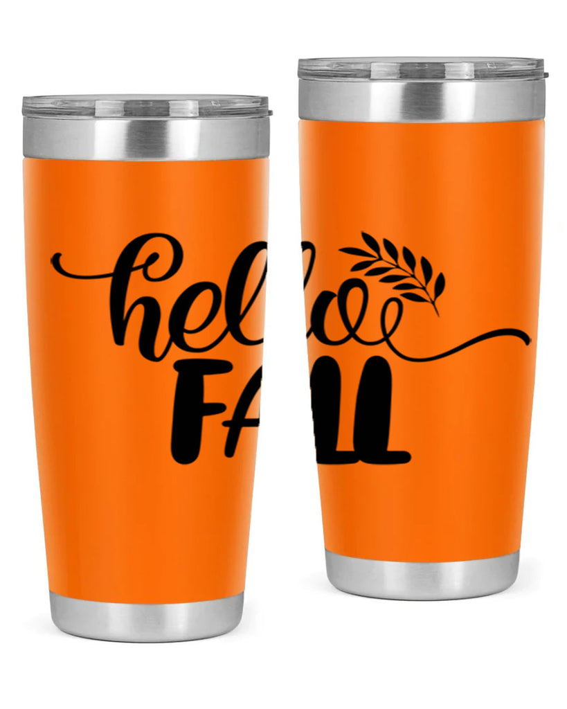 hello fall 54#- thanksgiving- Tumbler