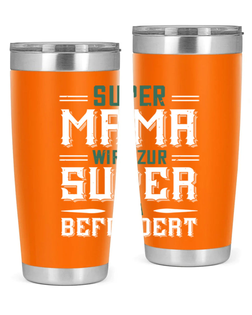 super mama wird zur 9#- grandpa - papa- Tumbler