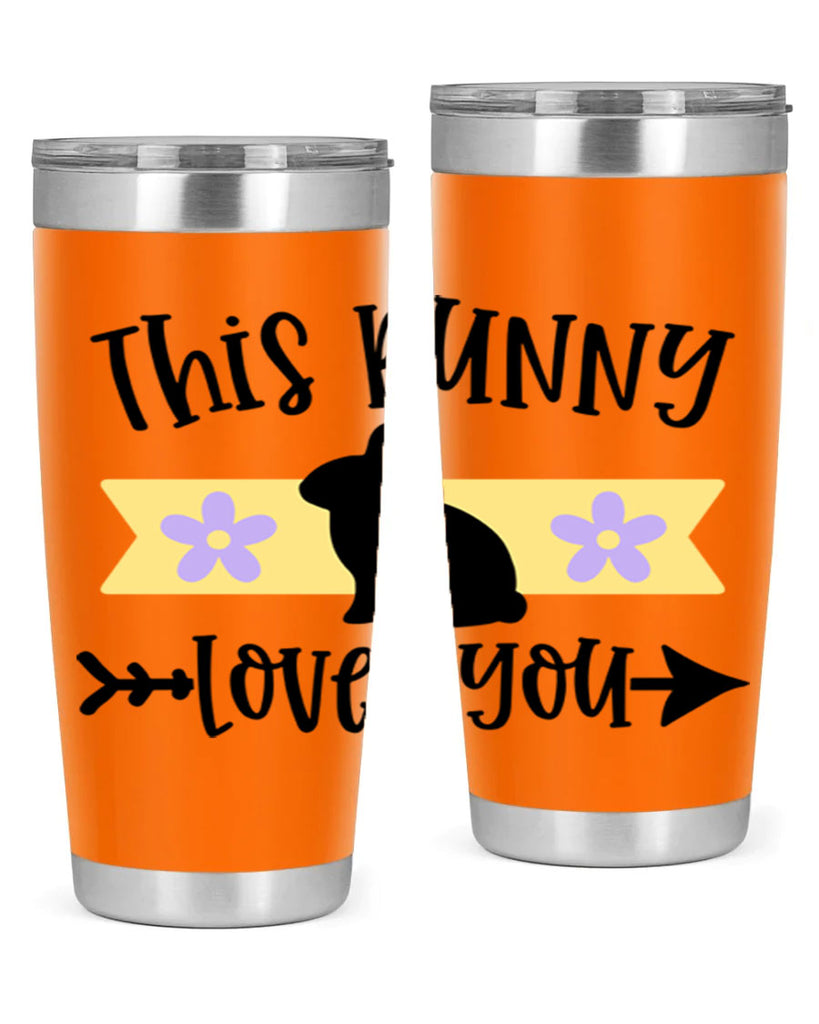 this bunny loves you 10#- easter- Tumbler