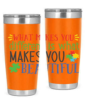 what makes you different is what makes you beautiful Style 3#- autism- Tumbler