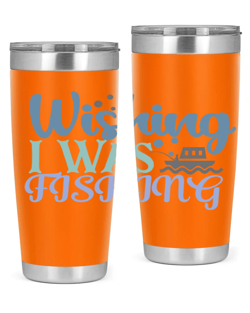 wishing i was fishing 190#- fishing- Tumbler
