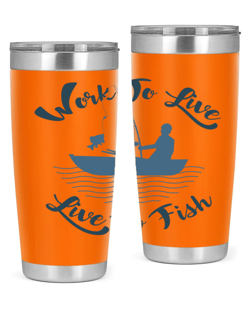 work to live 10#- fishing- Tumbler