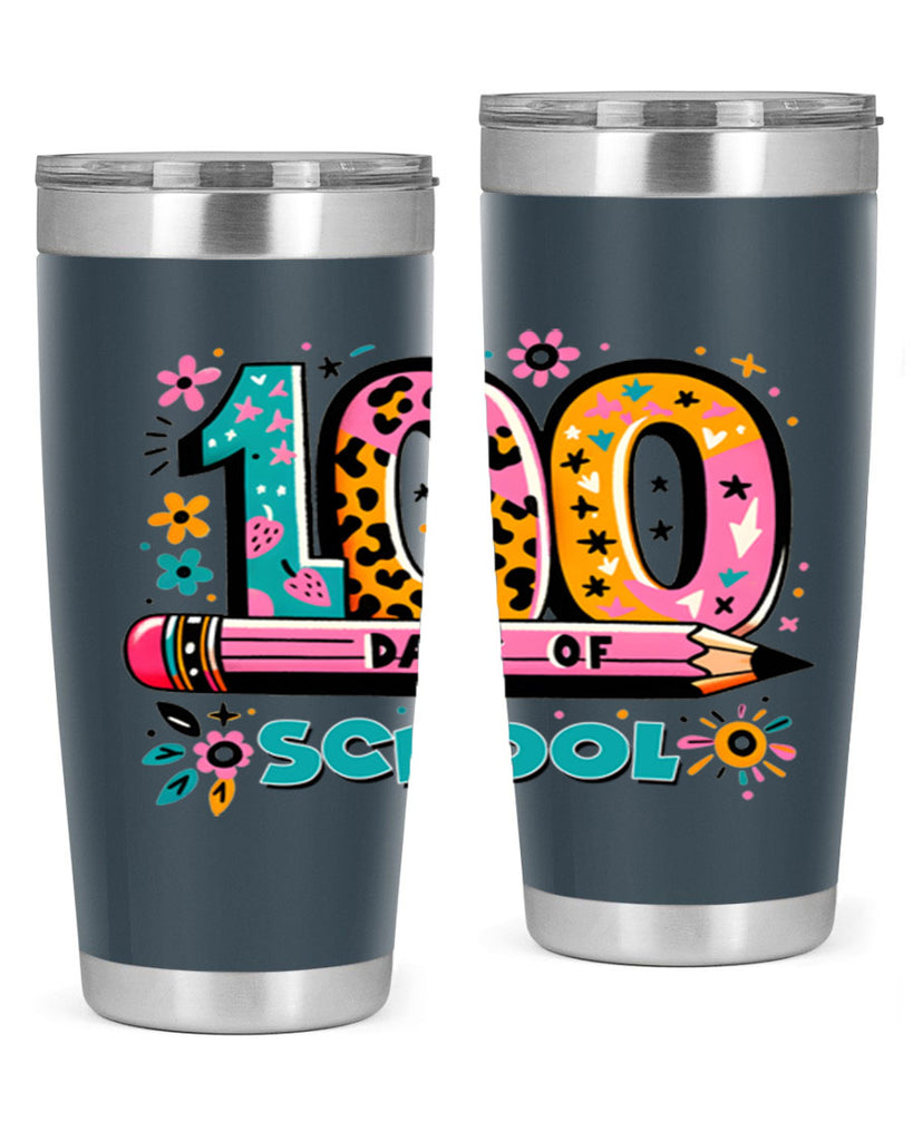 100 days of school lighting 32#- 100 days of school- Tumbler