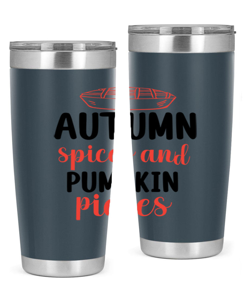 Autumn spices and pumpkin pieces 32#- fall- Tumbler