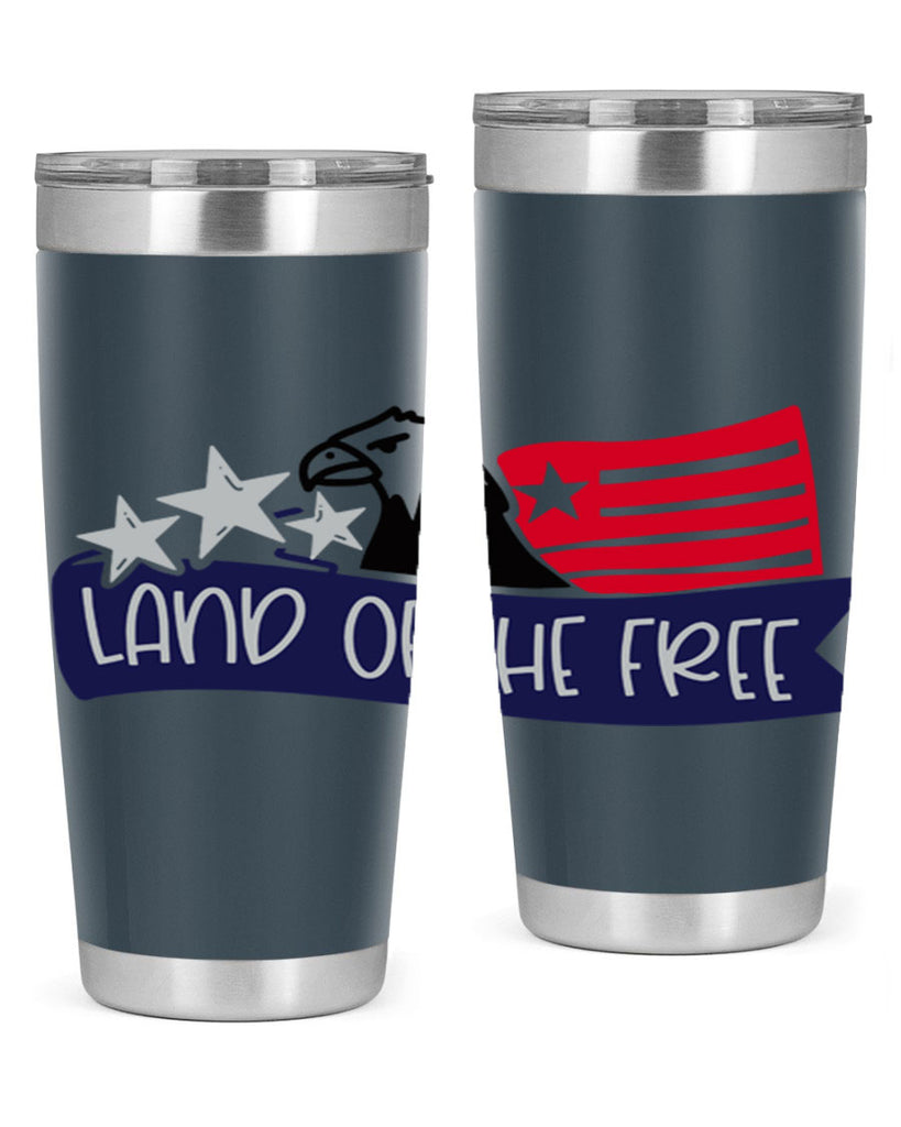 Land Of The Free Style 157#- Fourt Of July- Tumbler