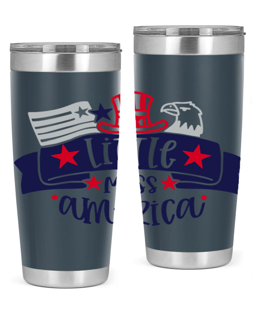 Little Miss America Style 162#- Fourt Of July- Tumbler
