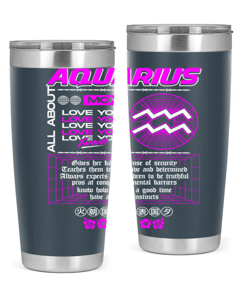 aquarius 86#- zodiac- Tumbler