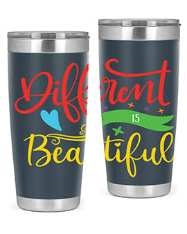 different is beautiful Style 11#- autism- Tumbler