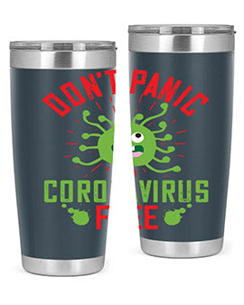 dont panic coronavirus free Style 43#- corona virus- Tumbler
