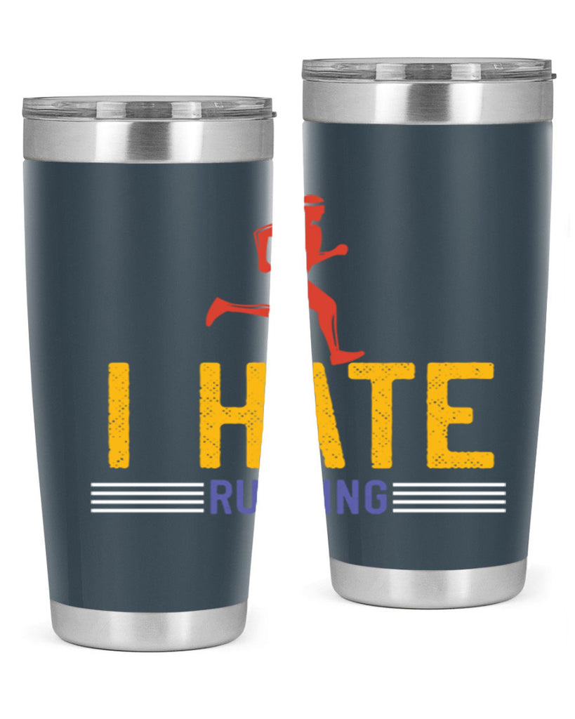i hate running 40#- running- Tumbler