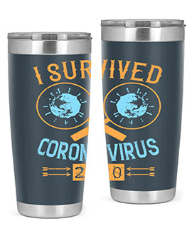 i survived corona virus Style 34#- corona virus- Tumbler