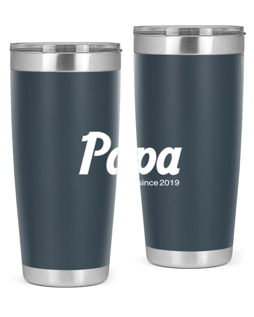 papa since 128#- grandpa - papa- Tumbler