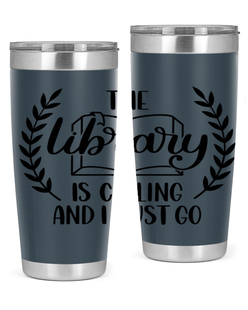 the library is calling and i must go 25#- reading- Tumbler