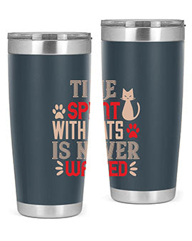 time spend with cat is never wasted Style 121#- cat- Tumbler