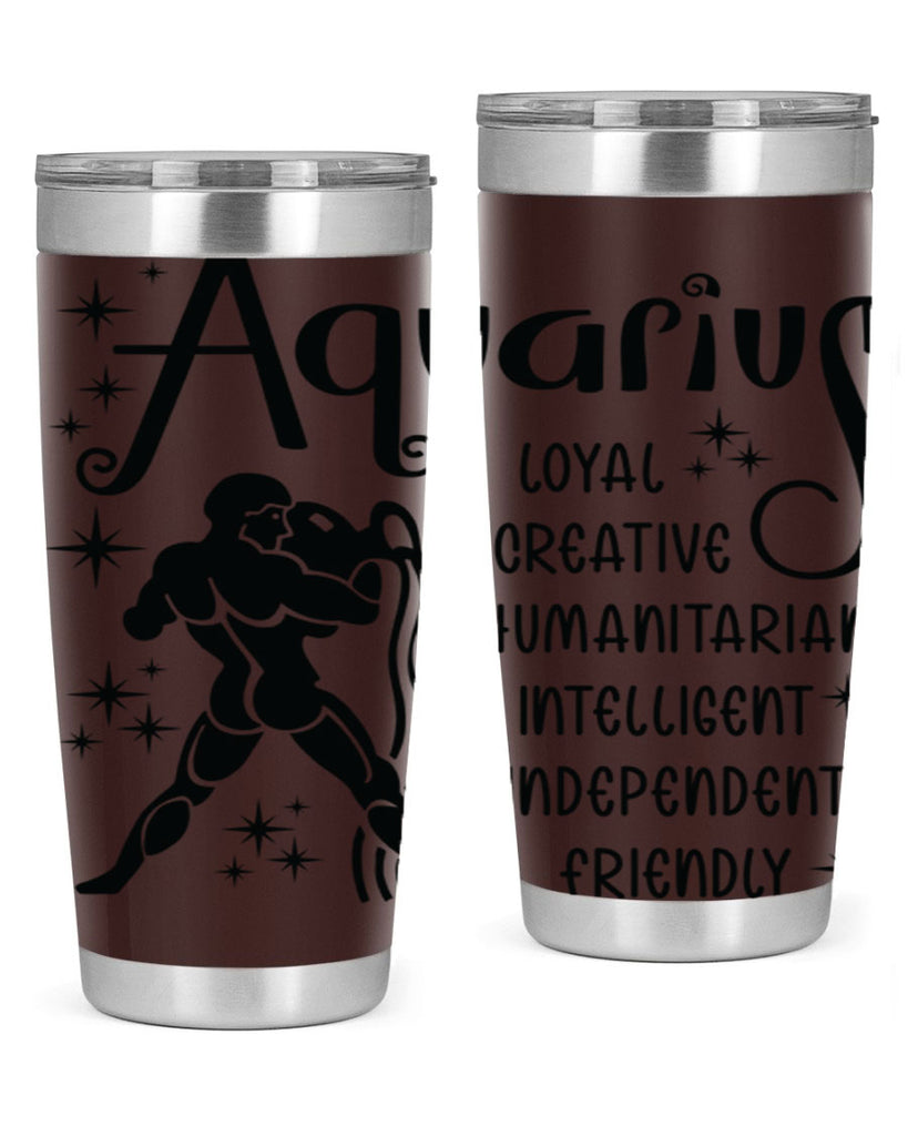 Aquarius 64#- zodiac- Tumbler
