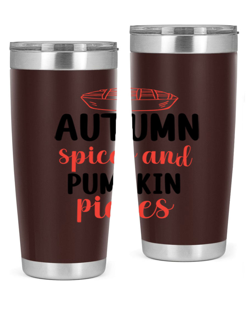 Autumn spices and pumpkin pieces 32#- fall- Tumbler