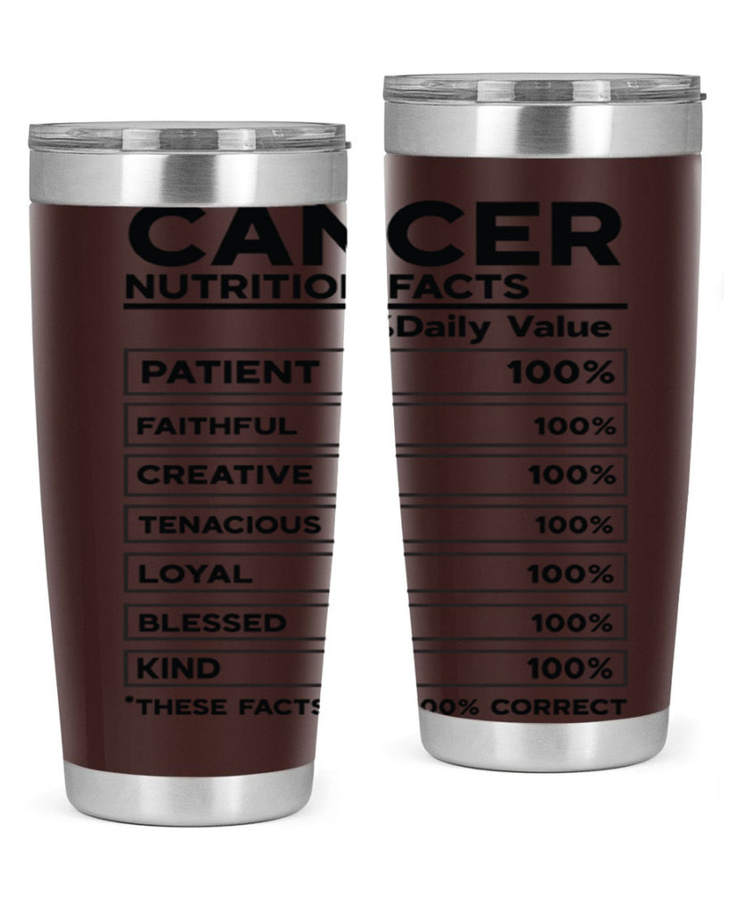 Cancer Nutrition Facts 148#- zodiac- Tumbler