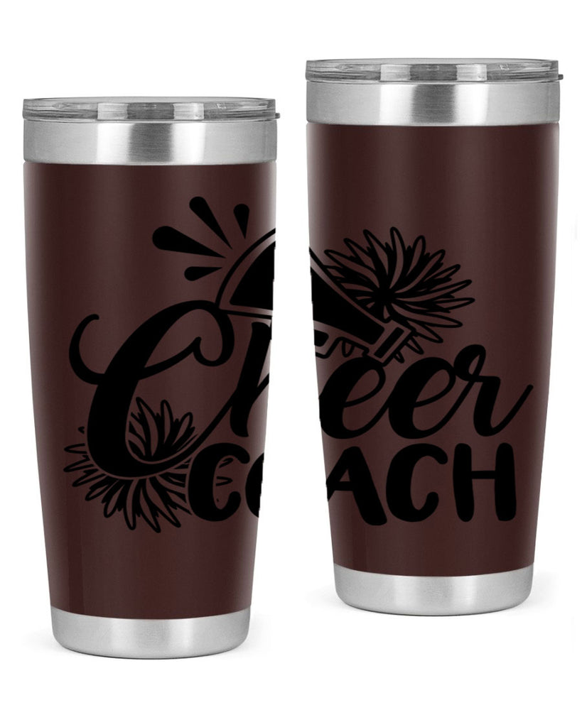 Cheer coach 1392#- cheer- Tumbler