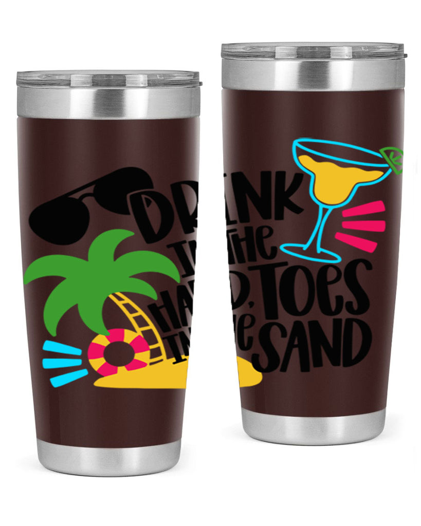 Drink In The Hand Toes In The Sand Style 48#- summer- Tumbler