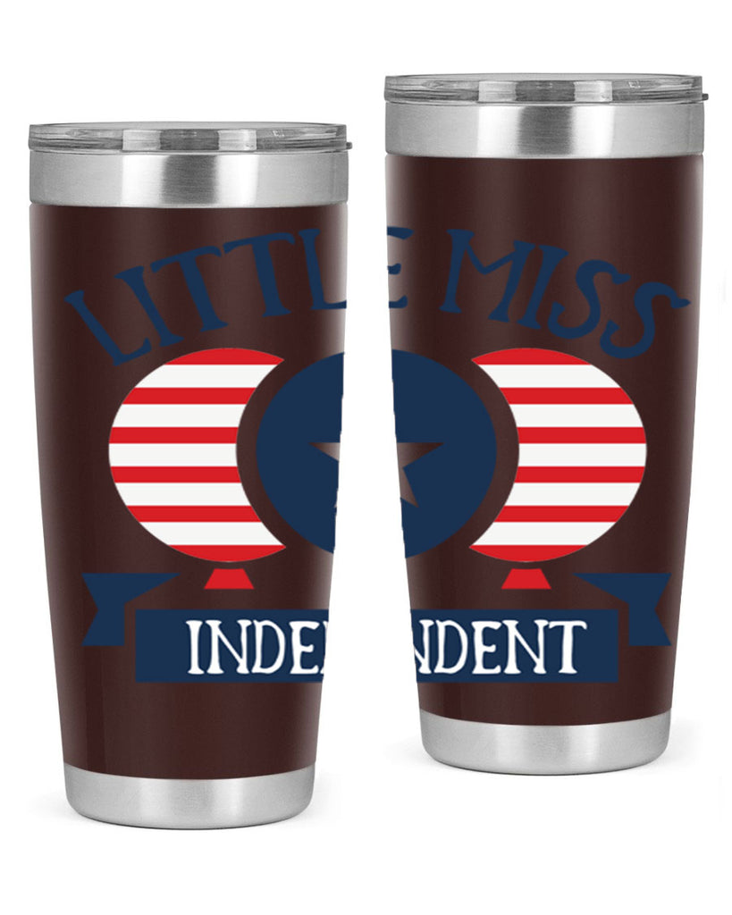 Little miss independent Style 80#- Fourt Of July- Tumbler