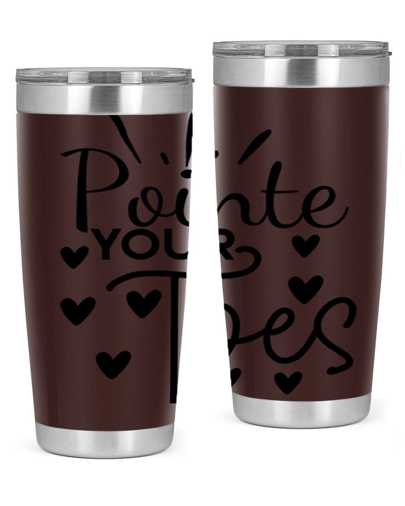 Pointe Your Toes 73#- ballet- Tumbler