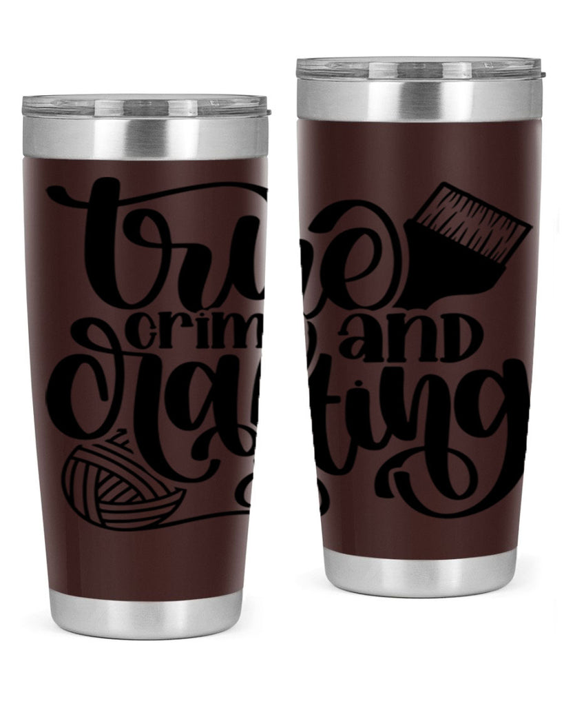 True Crime And Crafting 3#- crafting- Tumbler