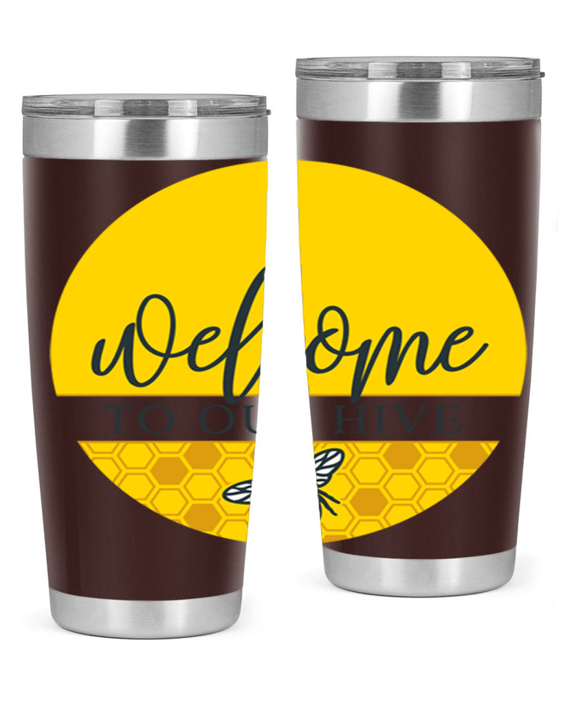 Welcome to our Hive complete yellow590#- spring- Tumbler