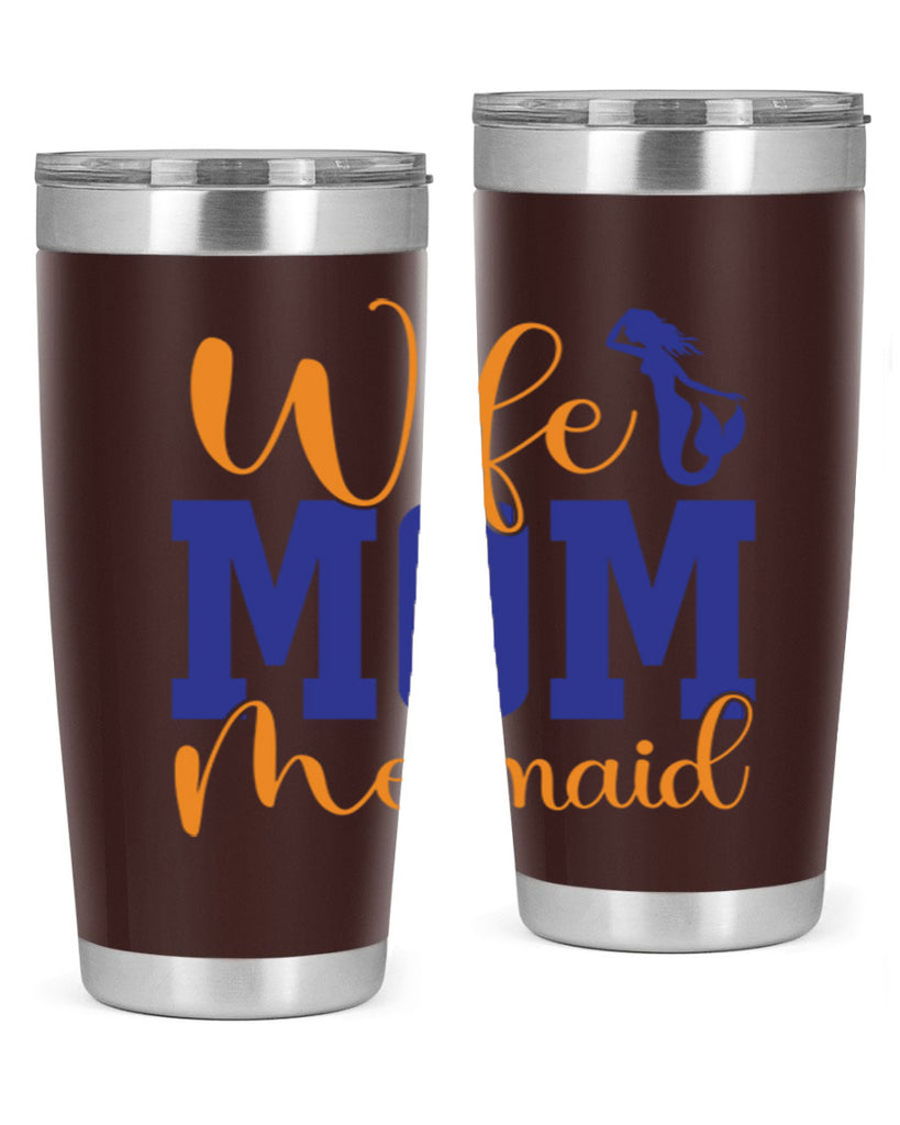 Wife Mom Mermaid 668#- mermaid- Tumbler