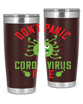 dont panic coronavirus free Style 43#- corona virus- Tumbler