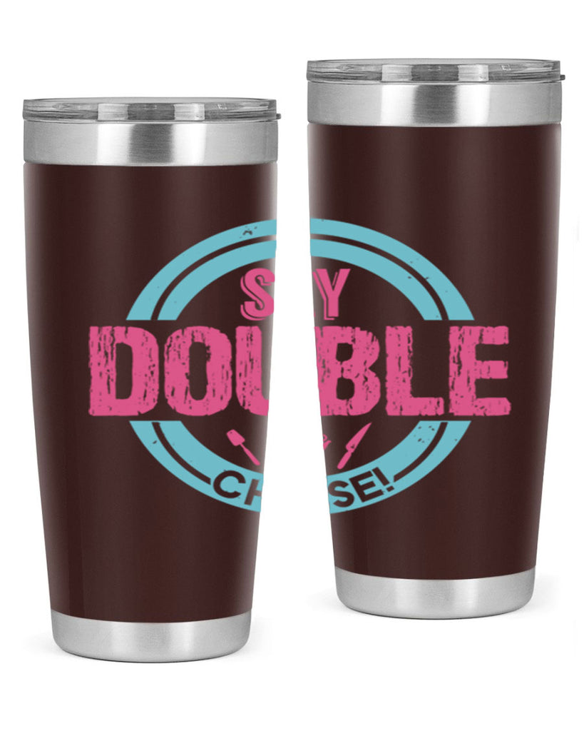say double cheese 14#- bbq- Tumbler