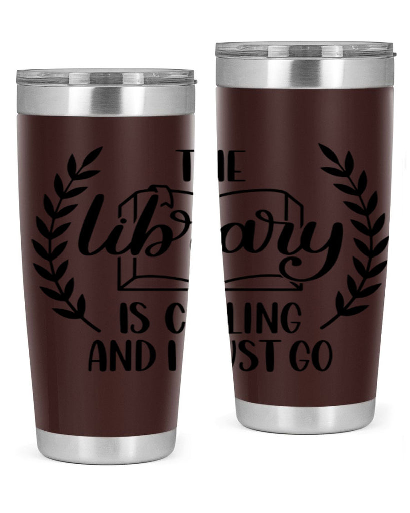 the library is calling and i must go 25#- reading- Tumbler