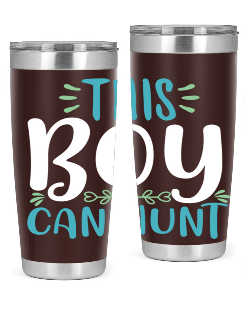 this boy can huntt 1#- easter- Tumbler