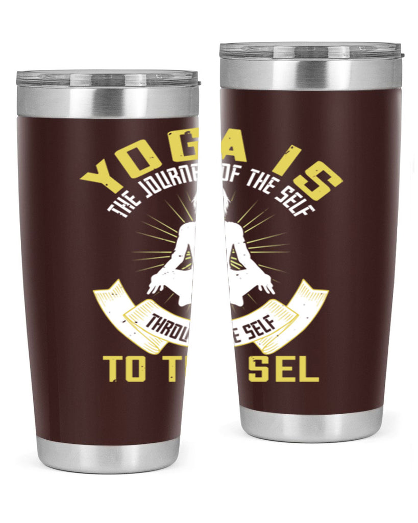 yoga is the journey of the self through the self to the sel 20#- yoga- Tumbler
