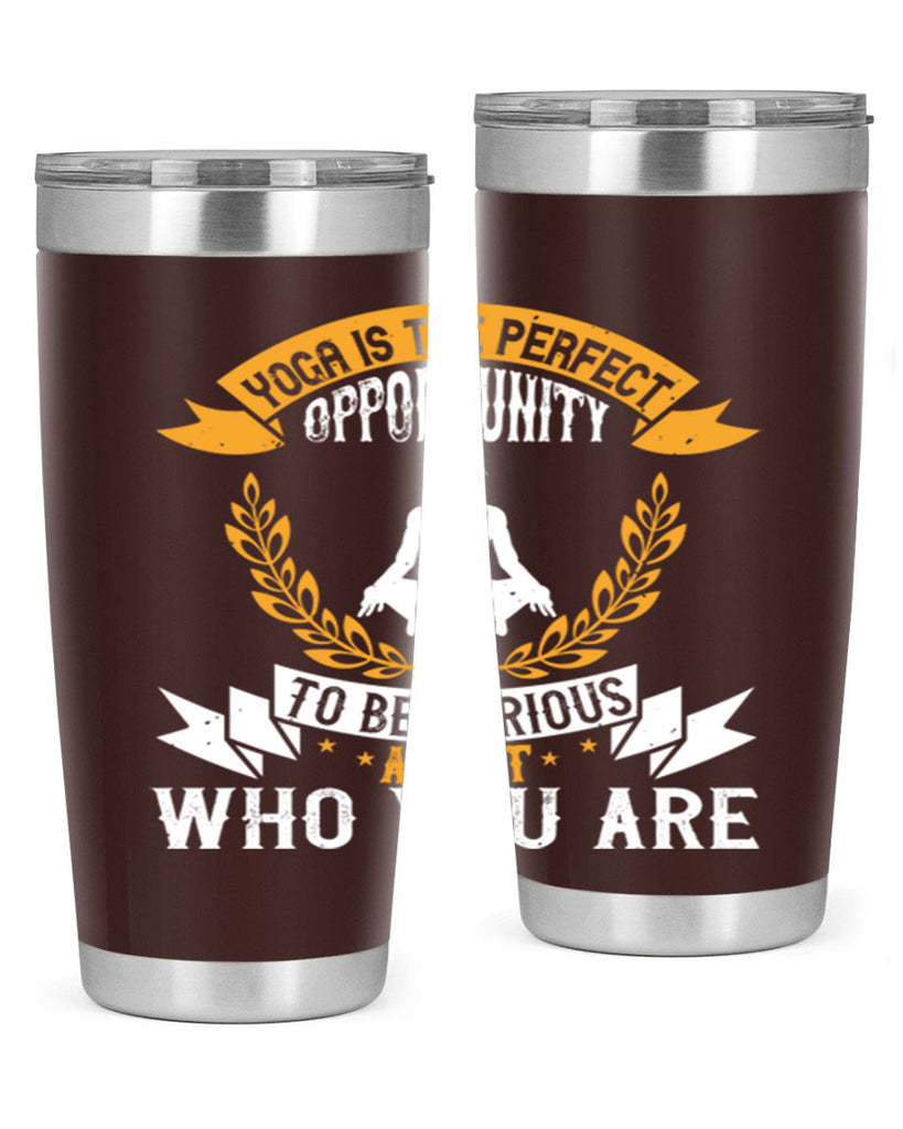 yoga is the perfect opportunity to be curious about who you are 18#- yoga- Tumbler