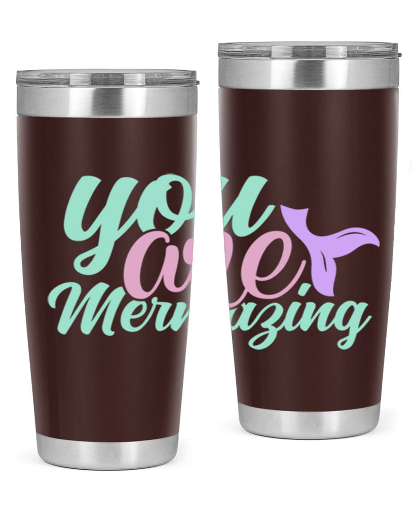 you are mermazing 9#- mermaid- Tumbler
