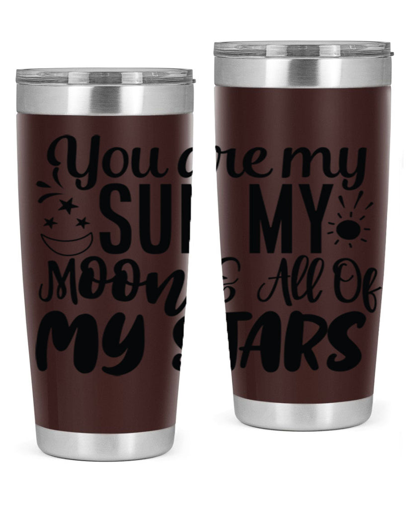 you are my sun my moon all of my stars 4#- family- Tumbler
