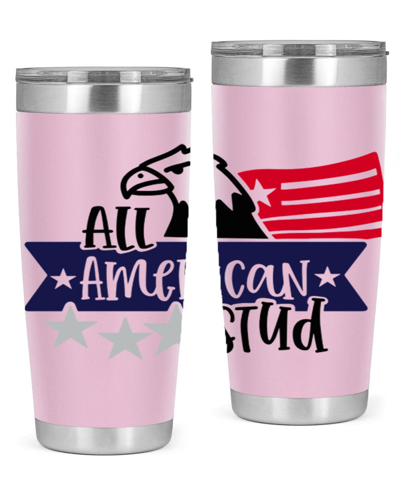 All American Stud Style 142#- Fourt Of July- Tumbler