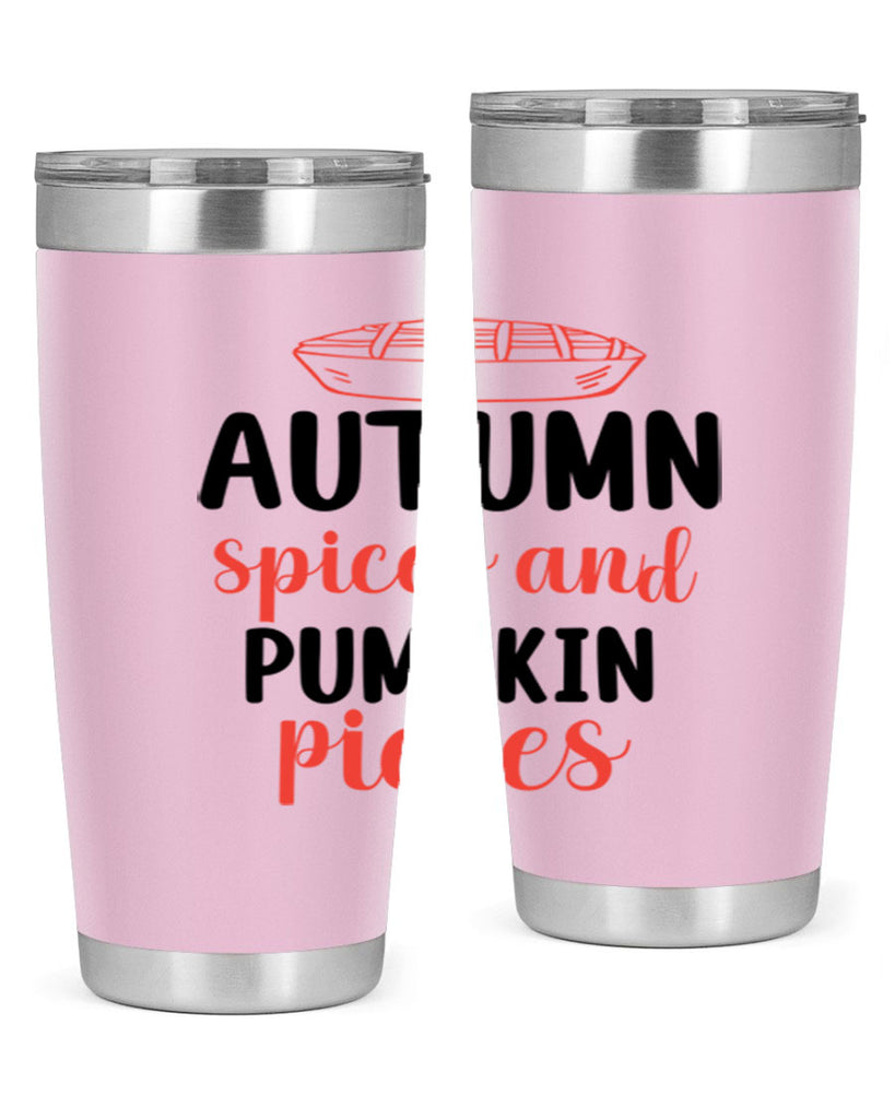 Autumn spices and pumpkin pieces 32#- fall- Tumbler