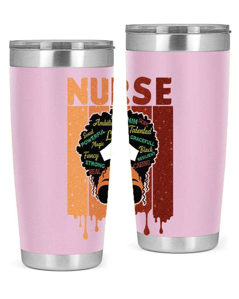 Black Nurse African Melanin Juneteenth 22#- Juneteenth- tumbler