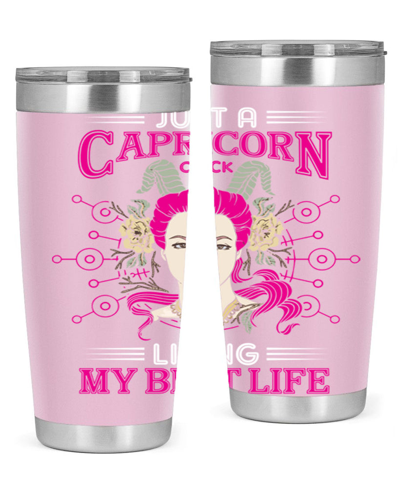 Capricorn chick 193#- zodiac- Tumbler