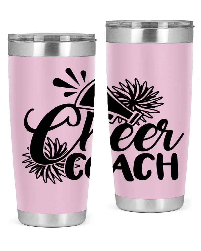 Cheer coach 1392#- cheer- Tumbler