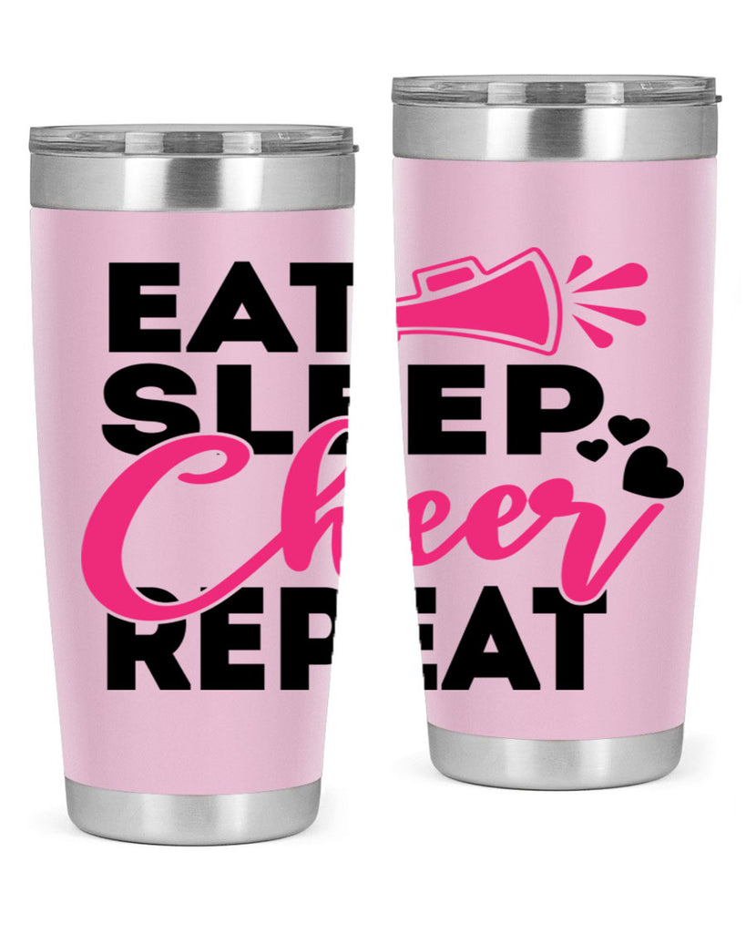 Eat Sleep Cheer Repeate 1315#- cheer- Tumbler
