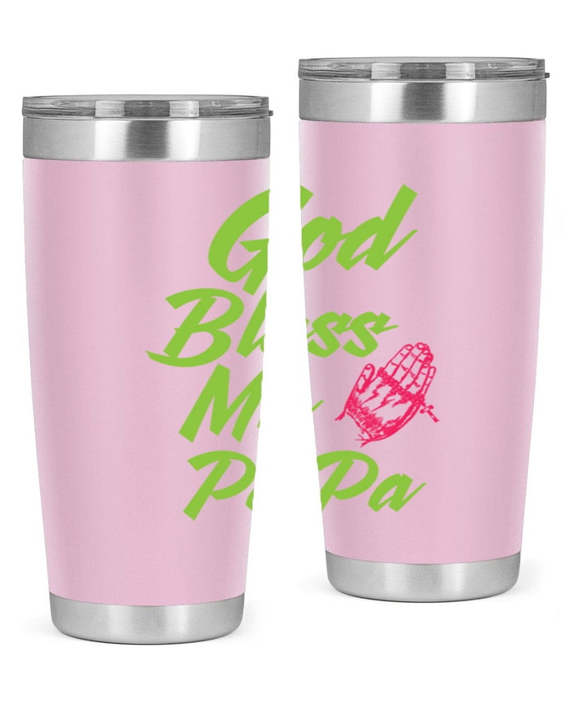 God Bless Papa 107#- grandpa - papa- Tumbler