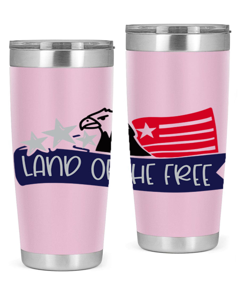 Land Of The Free Style 157#- Fourt Of July- Tumbler