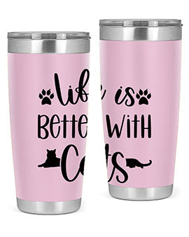 Life Is Better With A Cats Style 99#- cat- Tumbler