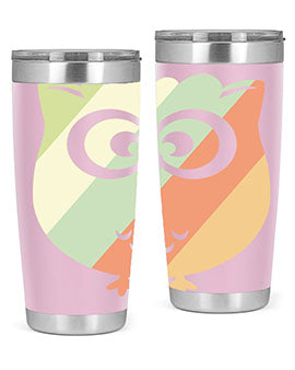Owl Retro Style Vintage A TurtleRabbit 15#- owl- Tumblers